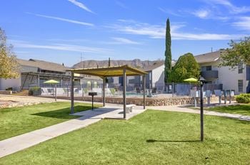 Courtyard with grills